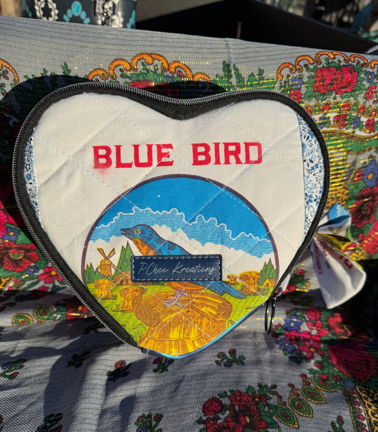 Bluebird heart bag