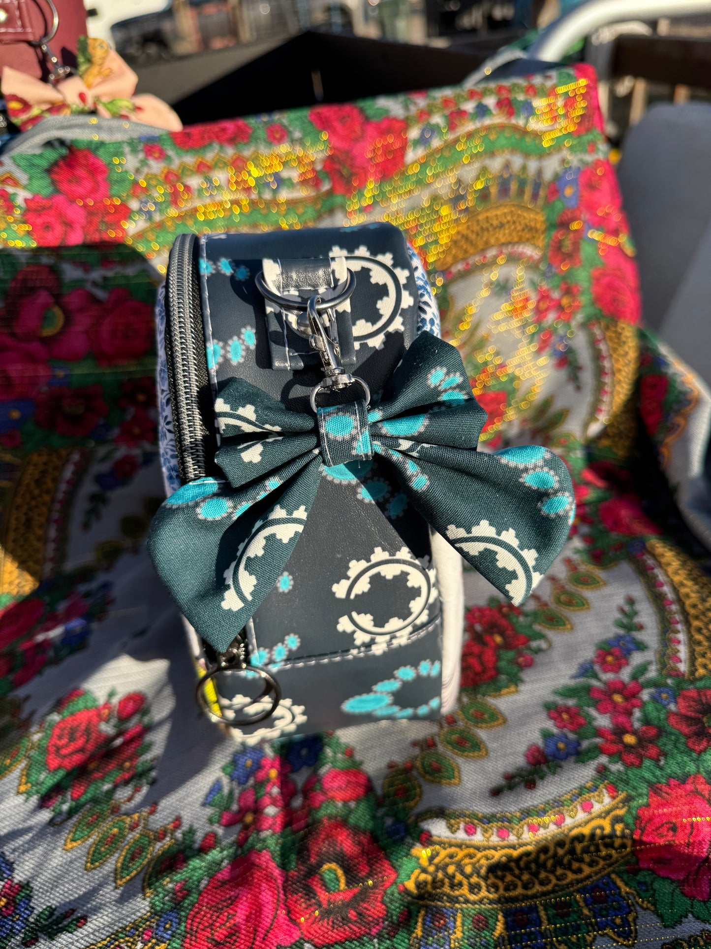 Blue bird dream heart bag