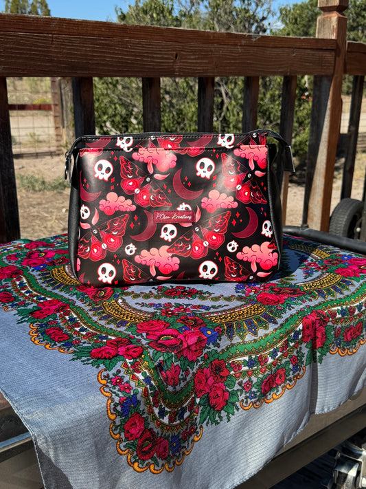 Red moon moth pouch