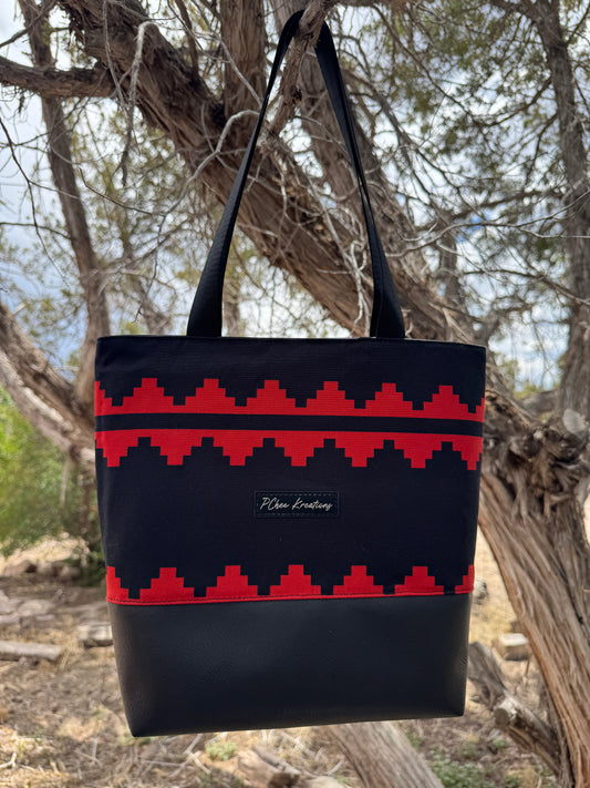 Navajo Basket tote bags