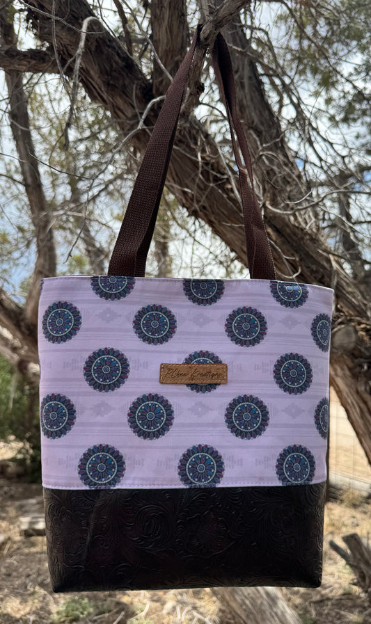 Opal clusters tote bags